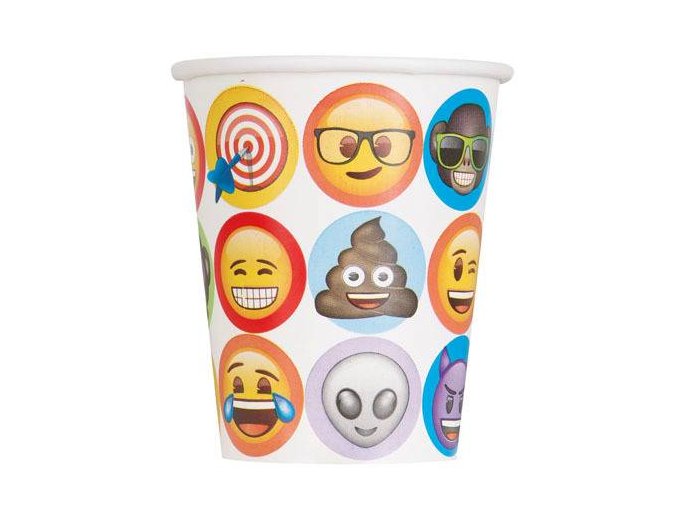 eng pl Emoji Party Cups 266 ml 8 pcs 24467 2