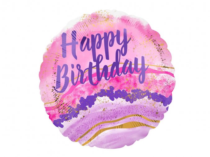 eng pl Standard Happy Birthday Foil Balloon 47531 2