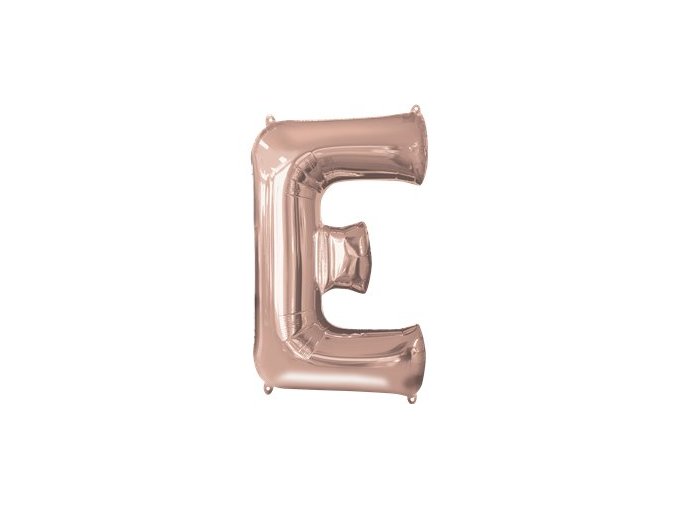 Fóliový balón písmeno ,,E,, Rose Gold 53x81cm