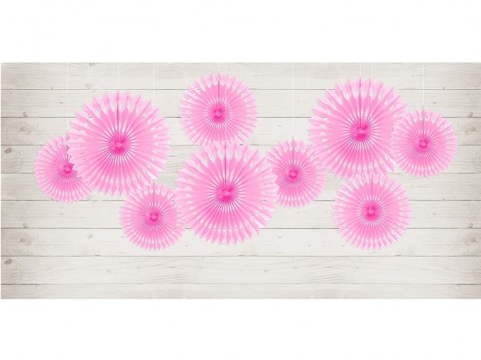 eng pl Decorative rosettes bright pink 3 pcs 32505 2