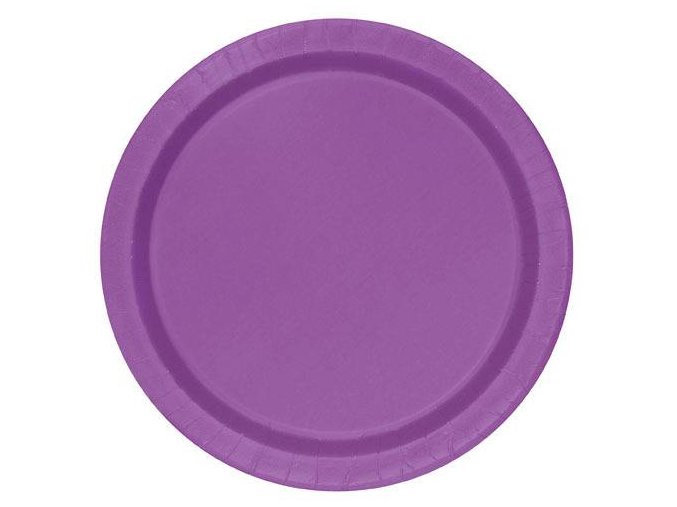 eng pl Pretty Purple Paper Plates 18 cm 8 pcs 25588 1