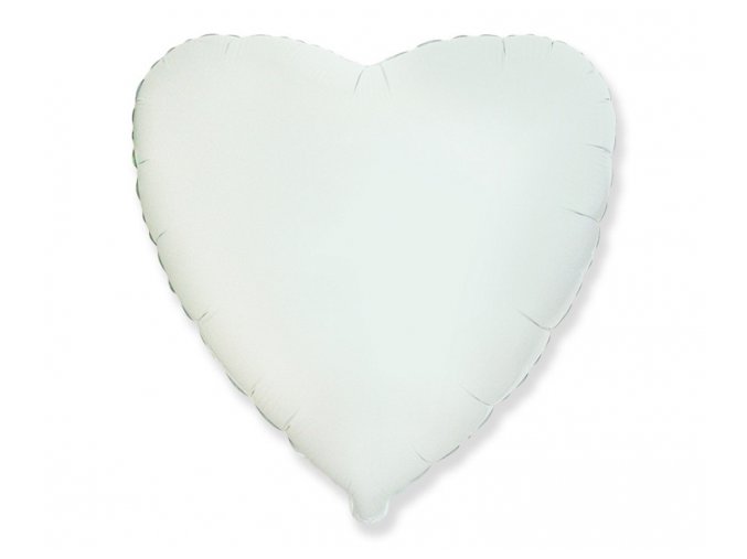 Foliovy balon srdce biele 46cm