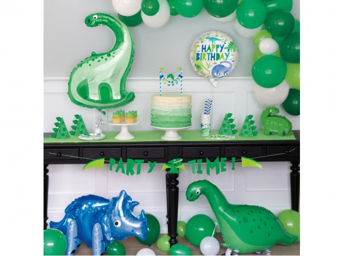 eng pl Happy Birthday Dino Foil Balloon 46 cm 1 pc 55258 2