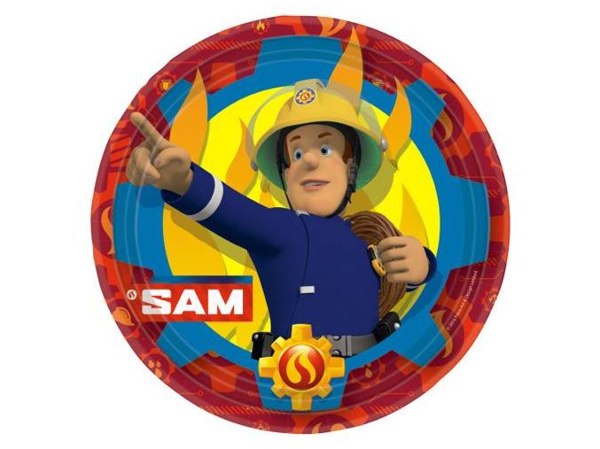 eng pl Fireman Sam Plates 23cm 8 pcs 25532 1