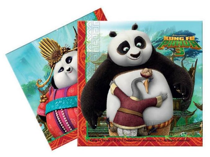 eng pl Napkins Kung Fu Panda 33 cm 20 pcs 20356 1