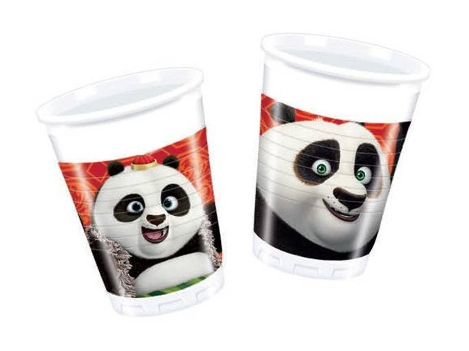 eng pl Plastic Cups Kung Fu Panda 200 ml 8 pcs 20355 2