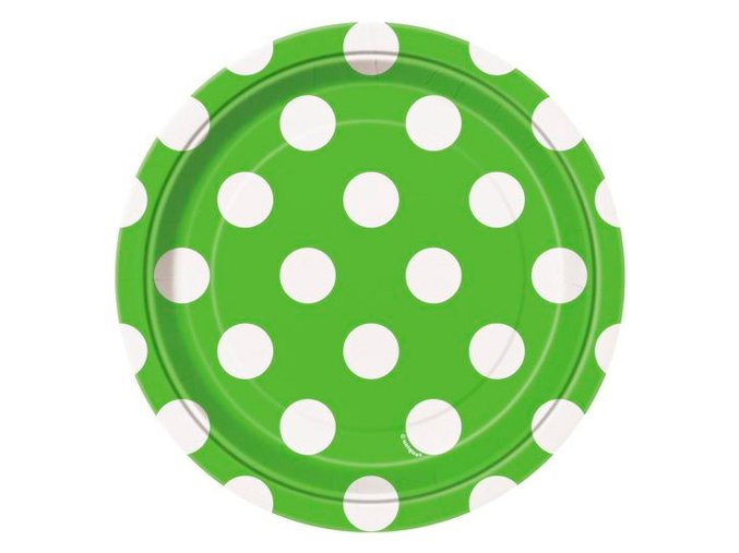 Tanier Lime Green Dots 8ks v balení