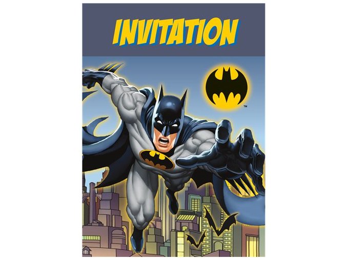 Pozvánky Batman party 8ks