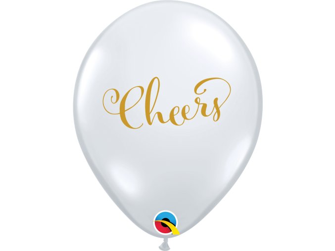 88207 11 inches Simply Cheers Diamond Clear Latexs balloons