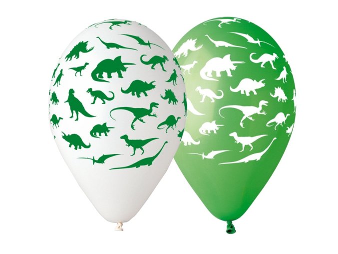balony premium dinozaury 12 5 szt