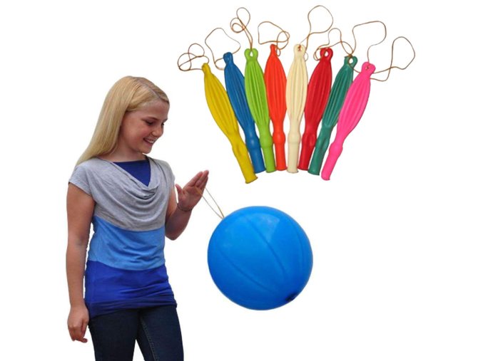 large punch balloons with elastic bands for kids birthday parties baby functions