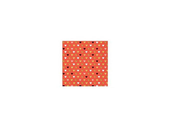 serwetki kolekcja xoxo czerwone 33x33 cm 20 sz