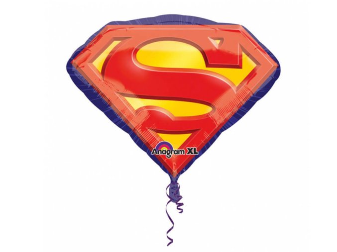 eng pl Superman Foil Balloon round 66 x 50cm 38766 2
