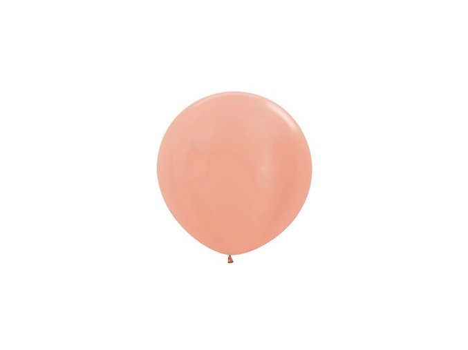 metallic rose gold rozsaarany szinu kerek lufi sx36568s
