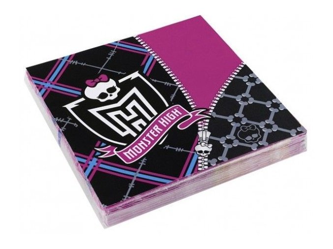 Servítky Monster High 20ks v balení