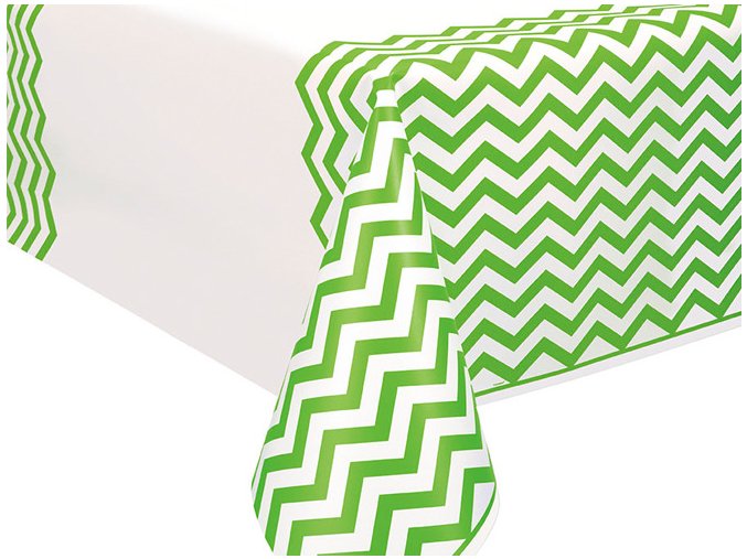 Obrus Lime Green Chevron 1ks v balení