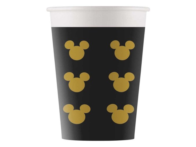kubeczki papierowe mickey gold 8 szt