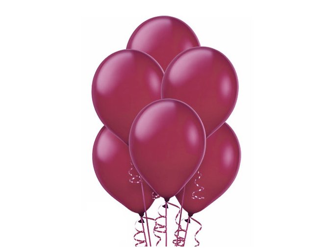 Latexový balón ˝11˝ Metallic Burgundy 1ks v balení