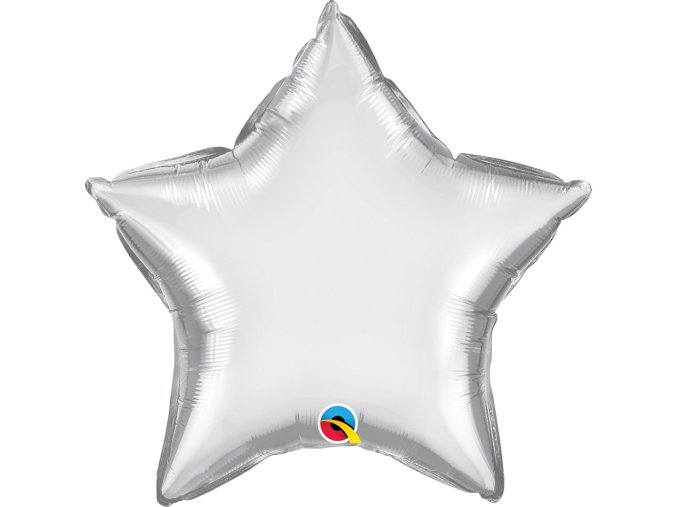 balon foliowy 20 cali ql str chrom srebrny