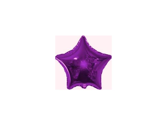 Fóliový balón Star Lila Chrom 47cm