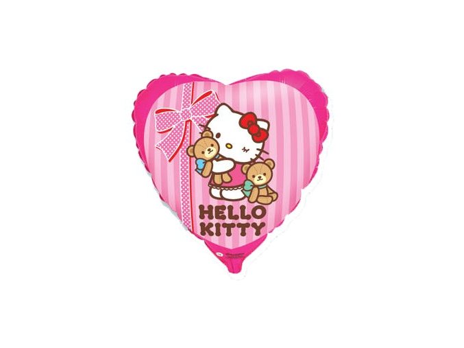 Fóliový balón Srdce  Hello Kitty 46cm