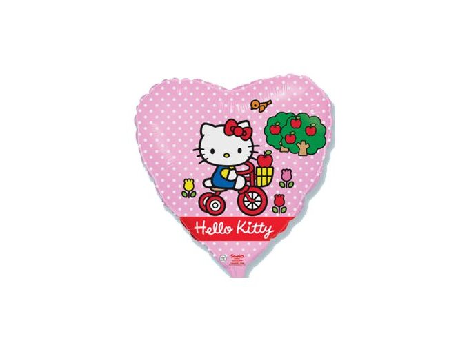Fóliový balón srdce Hello Kitty 46cm