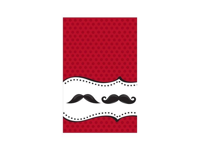 Obrus Moustache Madness 1ks v balení