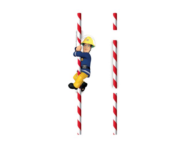 eng pl Drinking straws Fireman Sam 8 pcs 65120 2