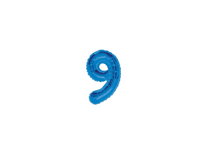 pol pm Balon foliowy cyfra dziewiec 9 niebieska 86 cm 1 szt 21059 2