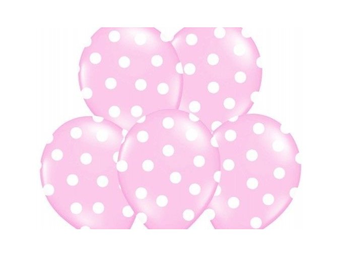 eng pl Balloons 14 Pastel Pink Dots 5 pcs 13137 1