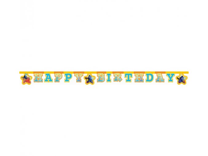 Banner Happy Birthday Hľadá sa Dory party 2m