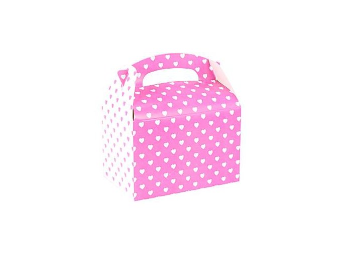 pink and white hearts party box BOXP026 v2