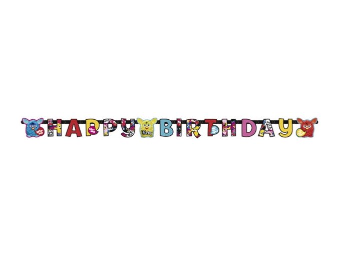 Banner Furby Happy Birthday 1,8m