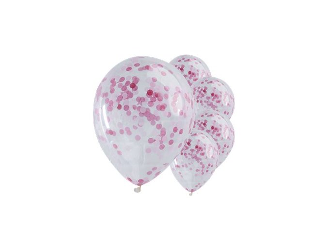 pick n mix pink confetti balloons PMIXBALL8 v1