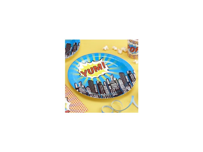 pop art superhero plates POPAPLAT ps13
