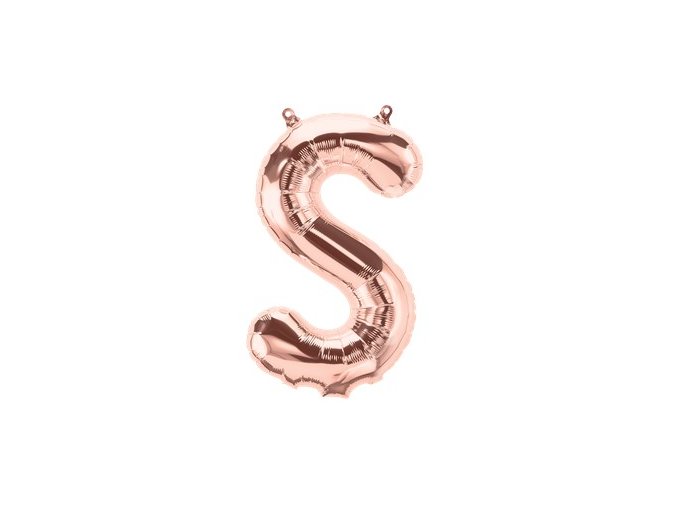 Rose Gold Letter S Balloon FOIL2744 v1