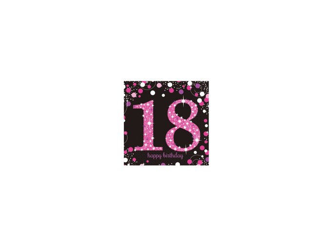 eng pm Pink Celebration 18th Luncheon Napkins 33cm 16 pcs 20136 2