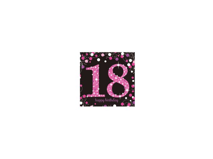 eng pm Pink Celebration 18th Luncheon Napkins 33cm 16 pcs 20136 2