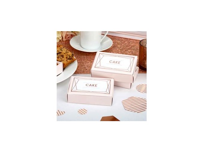 geo blush Wedding Cake Boxes GEOBCBOX v2