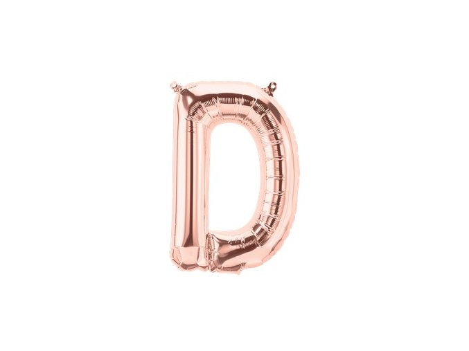 Rose Gold Letter D Balloon FOIL2729 v1