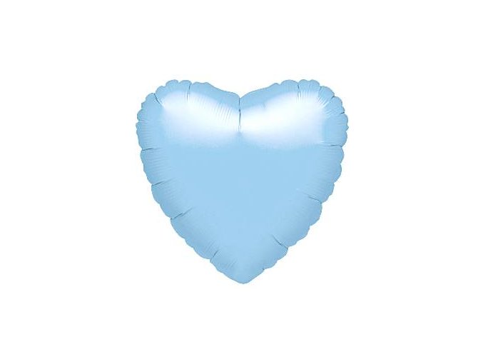 18 inch pearl pastel blue heart foil balloon FOIL365