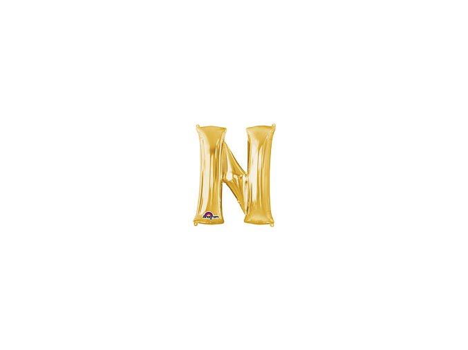 Gold Letter N Balloon Foil FOIL2381 th2