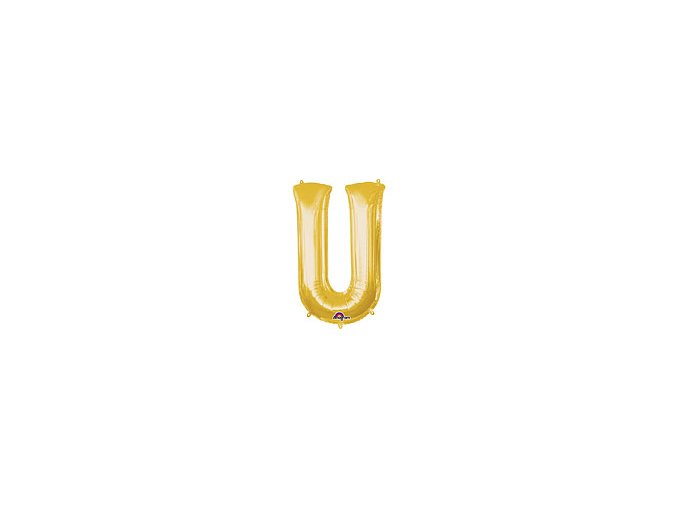 Gold Letter U Balloon Foil FOIL2388 th2