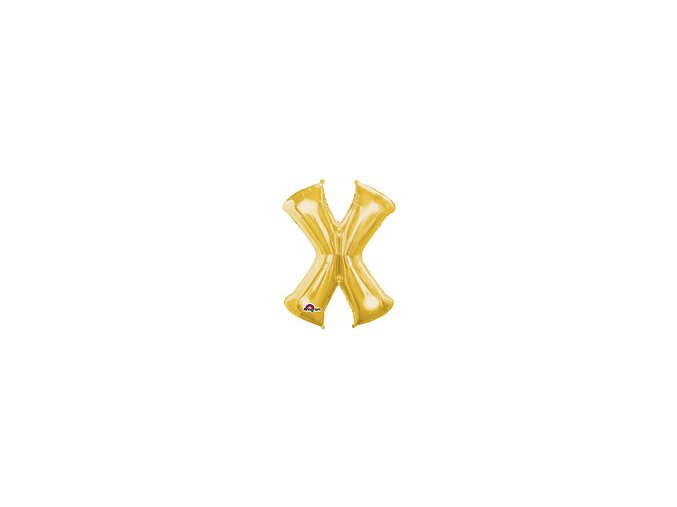 Gold Letter X Balloon Foil FOIL2391 th2