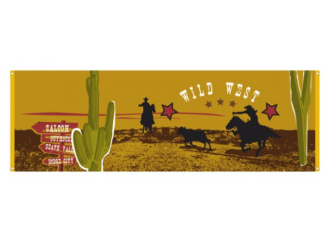 Banner Wild West 74 x 220cm