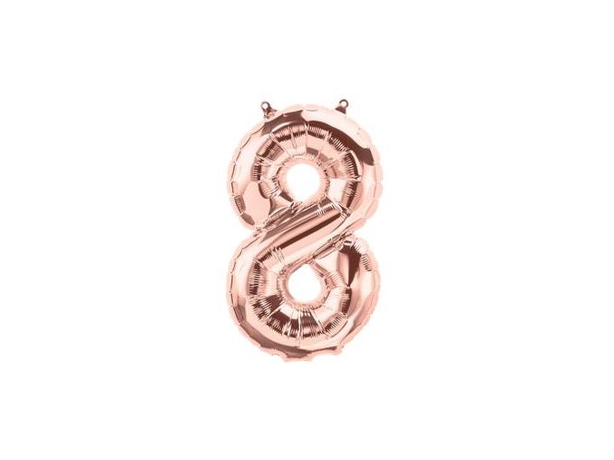 Rose Gold Letter 8 FOIL2838 v1