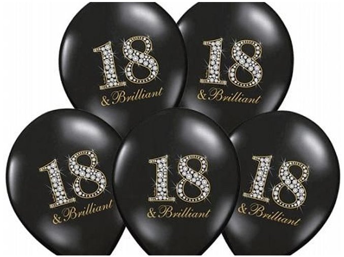 eng pl 18th Birthday Pastel Balloons 18 brilliant 37 cm 5 pcs 8348 4
