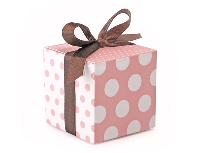 eng pl Small gift boxes with dots pink 1 packet 10 pcs 19853 2