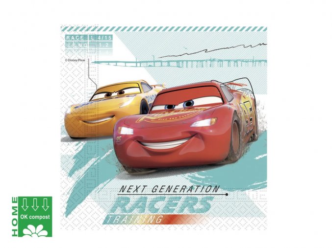 eng pl Lunch Napkins Cars 33 cm 20 pcs 42738 1