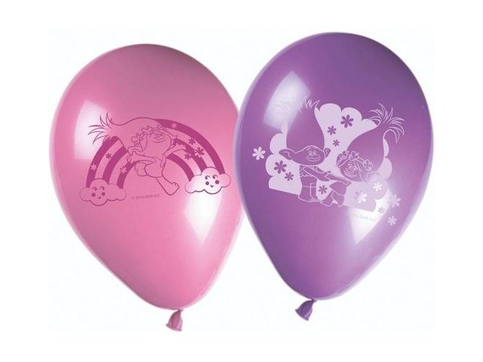 eng pl Trolls latex balloons 28 cm 8 pcs 26167 1